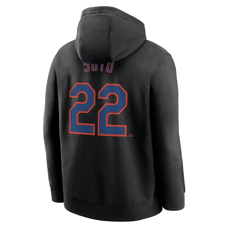Nike Juan Soto New York Mets Player Name  Number Club Fleece Pullover Hoodie
