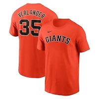 Nike Justin Verlander San Francisco Giants Fuse Name  Number T-Shirt