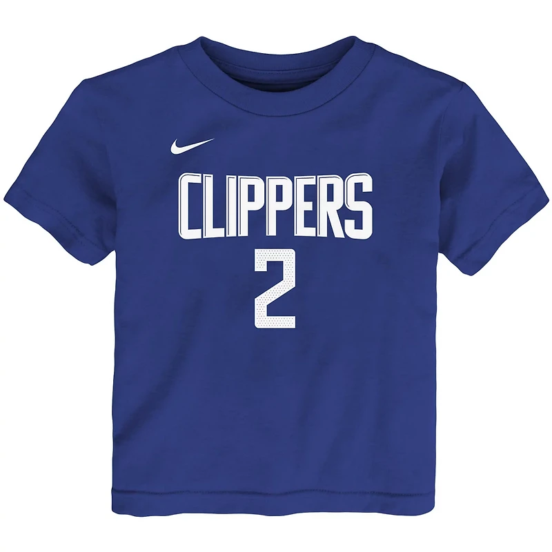 Nike Kawhi Leonard LA Clippers Logo Name  Number T-Shirt