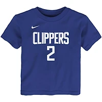 Nike Kawhi Leonard LA Clippers Logo Name  Number T-Shirt