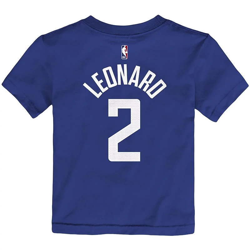 Nike Kawhi Leonard LA Clippers Logo Name  Number T-Shirt