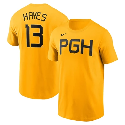 Nike Ke'Bryan Hayes Pittsburgh Pirates City Connect Name  Number T-Shirt