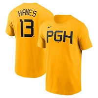 Nike Ke'Bryan Hayes Pittsburgh Pirates City Connect Name  Number T-Shirt