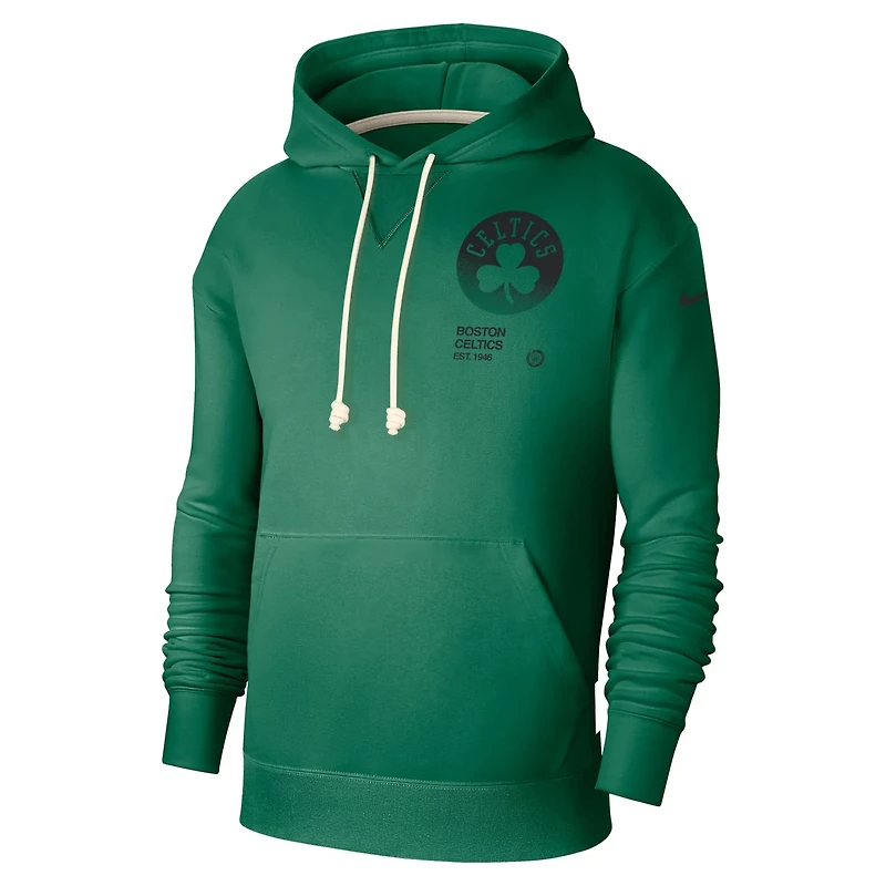 Nike Kelly Boston Celtics Courtside Standard Issue Premium Performance Pullover Hoodie