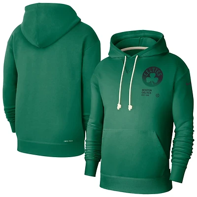 Nike Kelly Boston Celtics Courtside Standard Issue Premium Performance Pullover Hoodie