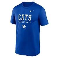 Nike Kentucky Wildcats 2025 Courtside Basketball Legend Dri-FIT T-Shirt