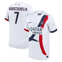 Nike Khvicha Kvaratskhelia Paris Saint-Germain 2024 25 Away Replica Player Jersey