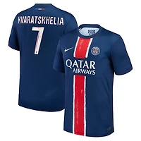 Nike Khvicha Kvaratskhelia Paris Saint-Germain 2024 25 Home Replica Player Jersey