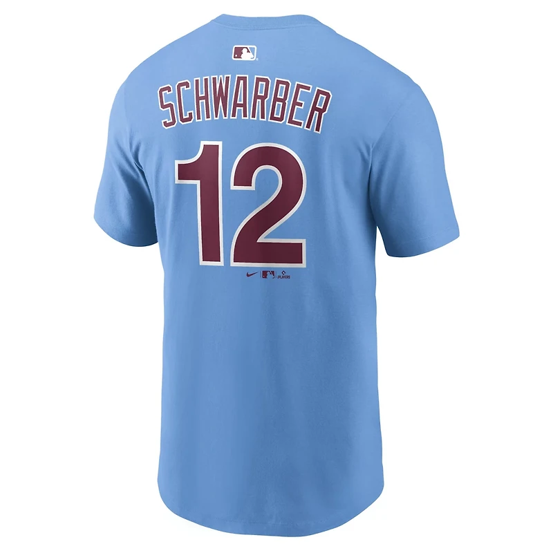 Nike Kyle Schwarber Light Philadelphia Phillies Name Number T-Shirt