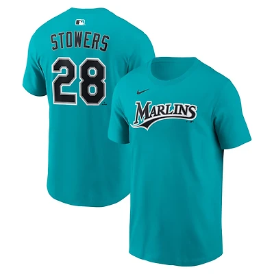 Nike Kyle Stowers Miami Marlins Alternate Name Number T-Shirt