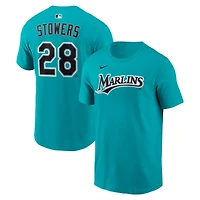 Nike Kyle Stowers Miami Marlins Alternate Name  Number T-Shirt
