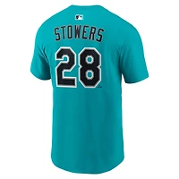 Nike Kyle Stowers Miami Marlins Alternate Name  Number T-Shirt