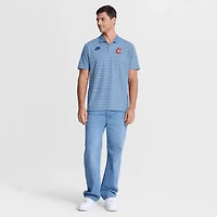 Nike Light Chicago Cubs Cooperstown Collection Dri-FIT Victory Striped Polo