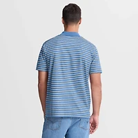 Nike Light Chicago Cubs Cooperstown Collection Dri-FIT Victory Striped Polo