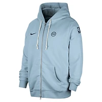Nike Light Detroit Pistons Authentic Standard Issue Full-Zip Hoodie Jacket