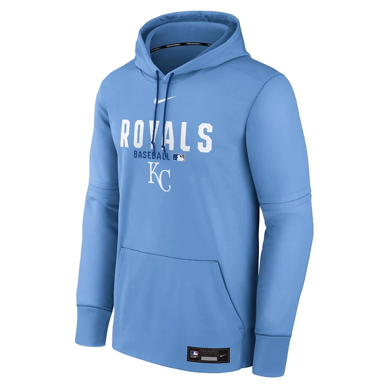 Nike Light Kansas City Royals Authentic Collection Therma-FIT Hoodie