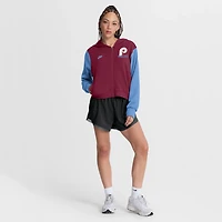 Nike Light Philadelphia Phillies Cooperstown Collection Cropped Full-Zip Hoodie
