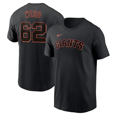 Nike Logan Webb San Francisco Giants Fuse Name  Number T-Shirt
