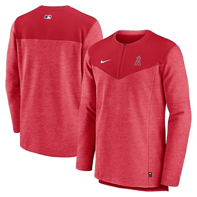 Nike Los Angeles Angels Authentic Collection Game Time Performance Half-Zip Top