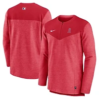 Nike Los Angeles Angels Authentic Collection Game Time Performance Half-Zip Top