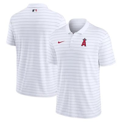 Nike Los Angeles Angels Authentic Collection Victory Striped Performance Polo