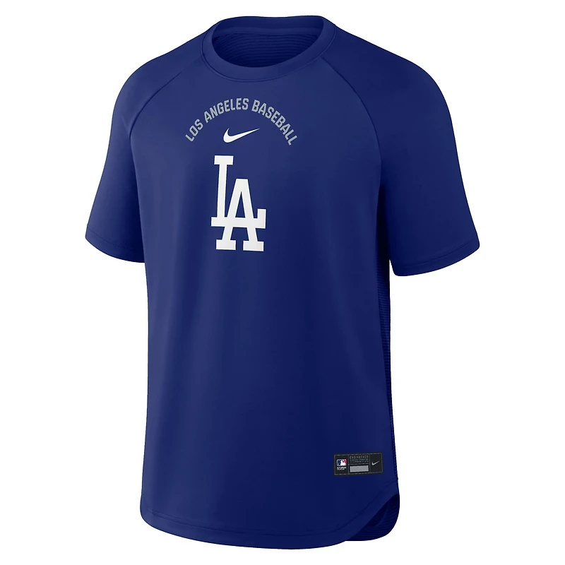 Nike Los Angeles Dodgers Authentic Collection Batting Practice Pre-Game Raglan Dri-FIT Top