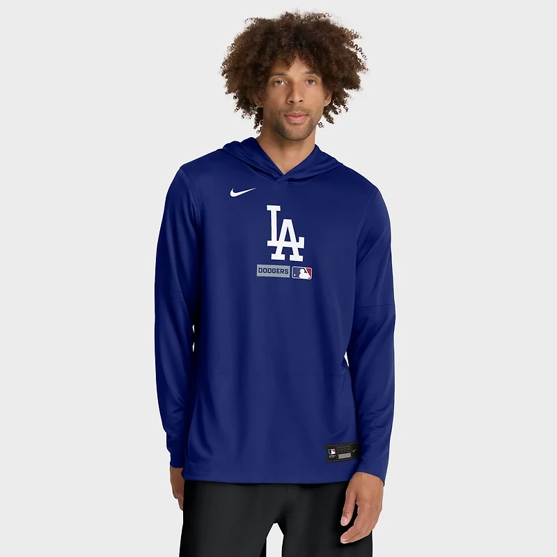 Nike Los Angeles Dodgers Authentic Collection Dri-FIT Long Sleeve Hooded T-Shirt