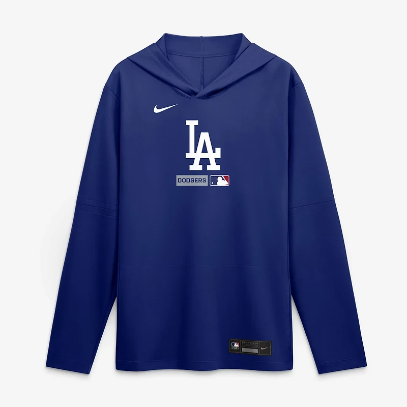 Nike Los Angeles Dodgers Authentic Collection Dri-FIT Long Sleeve Hooded T-Shirt