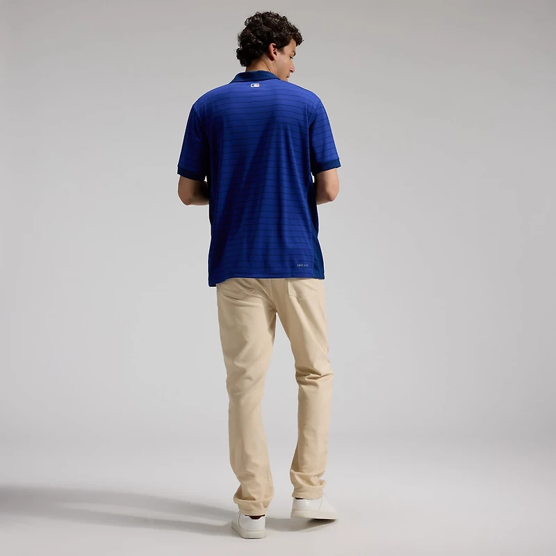 Nike Los Angeles Dodgers Authentic Collection Striped Victory Dri-FIT Polo