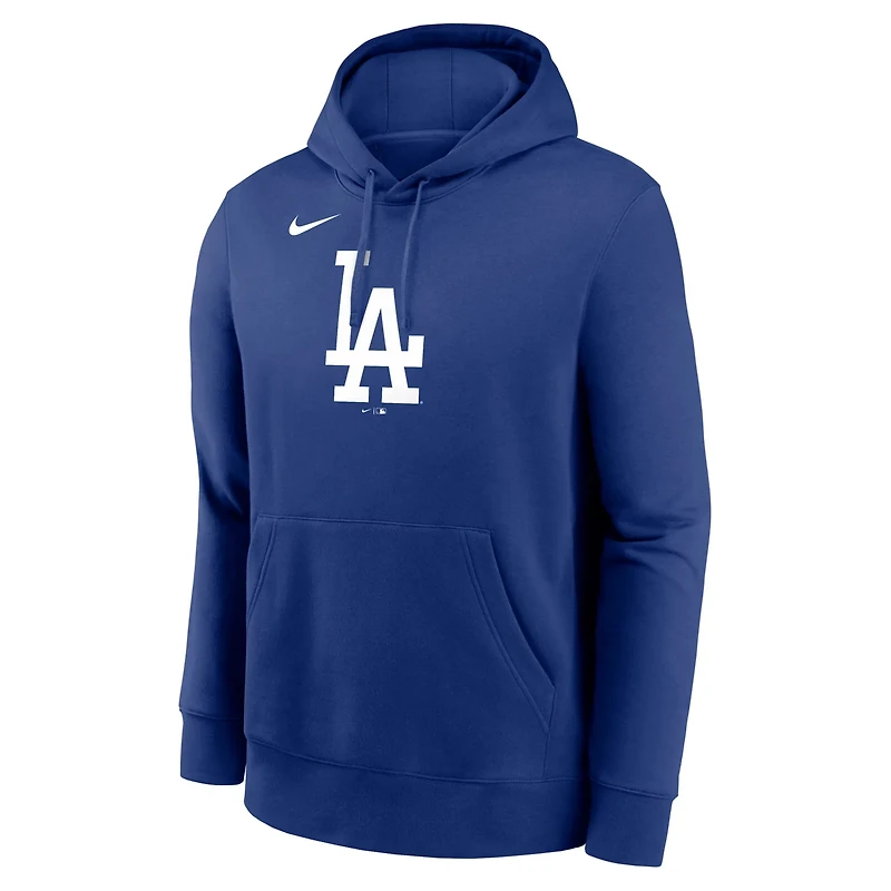Nike Los Angeles Dodgers Logo Club Fleece Pullover Hoodie