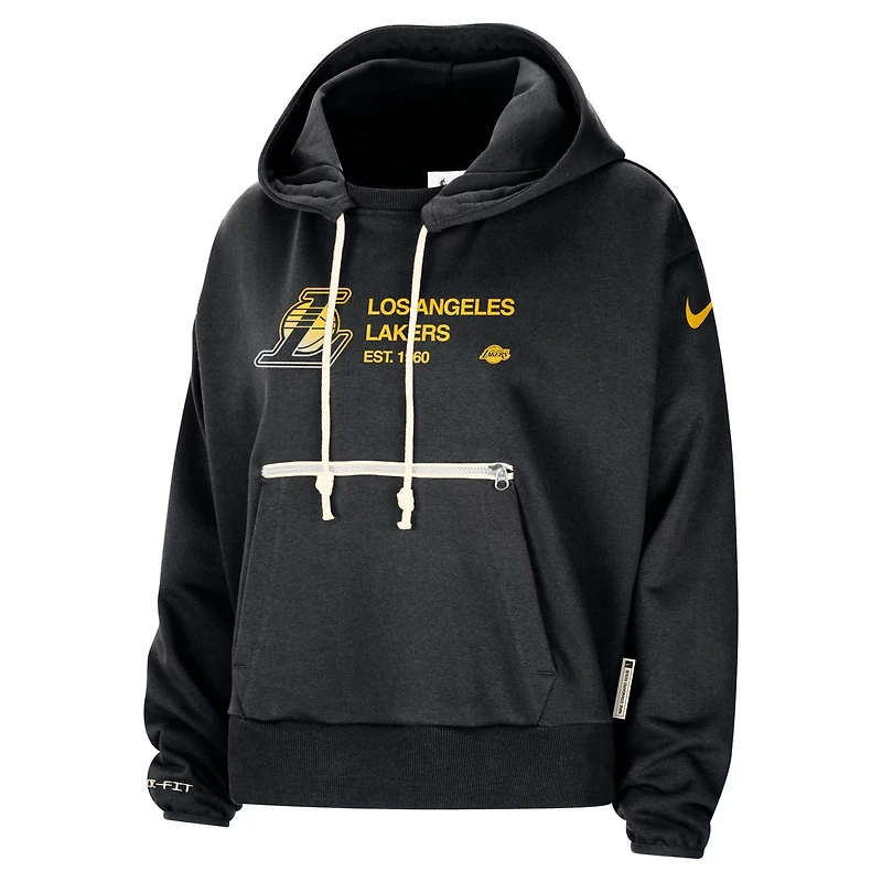 Nike Los Angeles Lakers Courtside Standard Issue Performance Pullover Hoodie