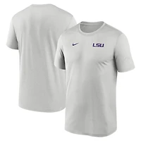Nike LSU Tigers 2025 Sideline Small Logo Legend Performance T-Shirt