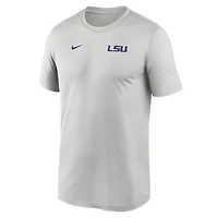 Nike LSU Tigers 2025 Sideline Small Logo Legend Performance T-Shirt