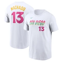 Nike Manny Machado San Diego Padres City Connect Fuse Name  Number T-Shirt