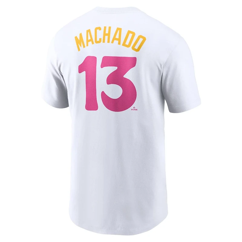 Nike Manny Machado San Diego Padres City Connect Fuse Name Number T-Shirt