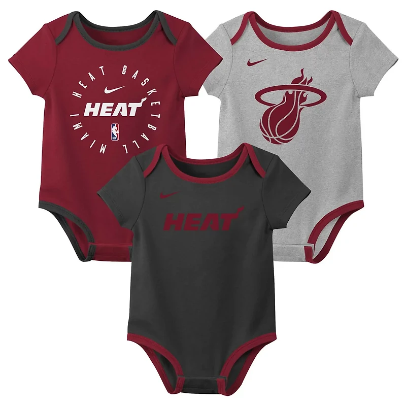 Nike Miami Heat Three-Pack Bodysuit Set
