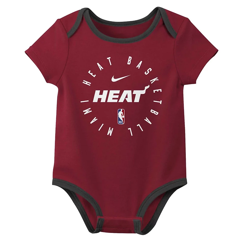 Nike Miami Heat Three-Pack Bodysuit Set