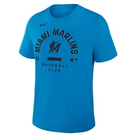 Nike Miami Marlins Authentic Collection Early Work Tri-Blend Dri-FIT T-Shirt