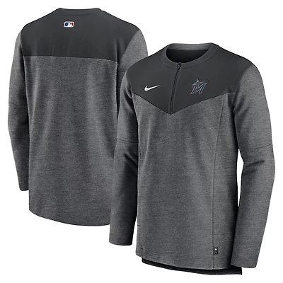 Nike Miami Marlins Authentic Collection Game Time Performance Half-Zip Top