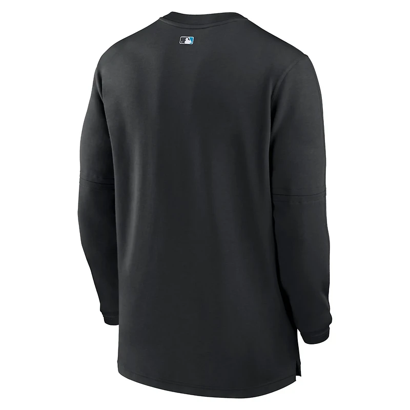 Nike Miami Marlins Authentic Collection Game Time Performance Quarter-Zip Top