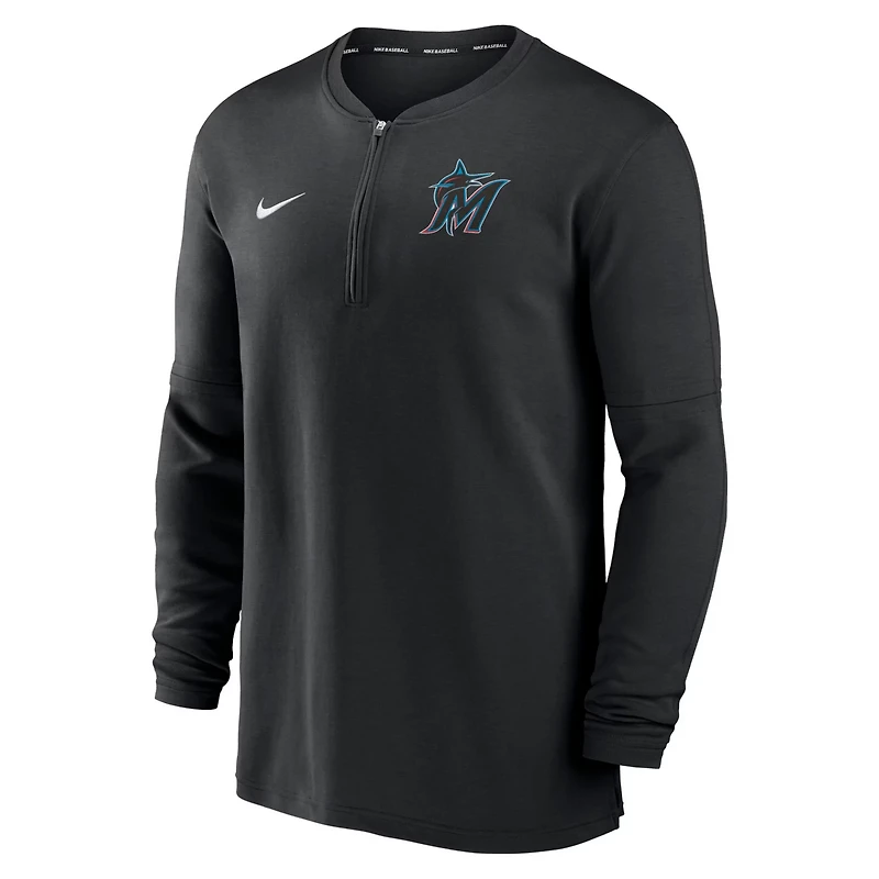 Nike Miami Marlins Authentic Collection Game Time Performance Quarter-Zip Top