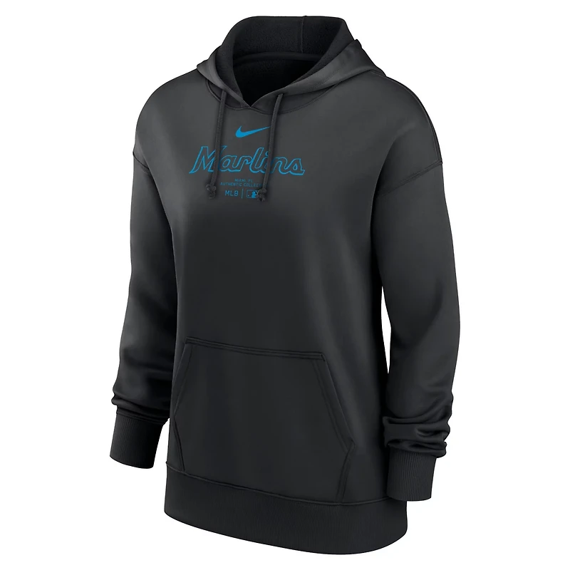 Nike Miami Marlins Authentic Collection Performance Pullover Hoodie