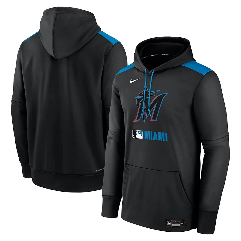 Nike Miami Marlins Authentic Collection Performance Pullover Hoodie