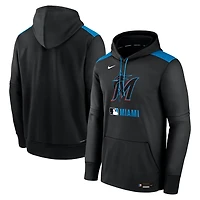 Nike Miami Marlins Authentic Collection Performance Pullover Hoodie