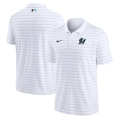 Nike Miami Marlins Authentic Collection Victory Striped Performance Polo