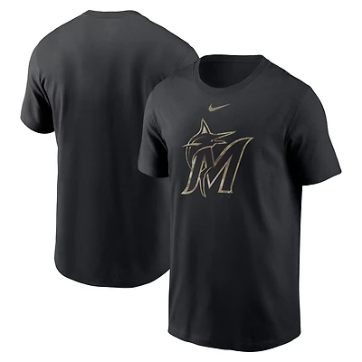 Nike Miami Marlins Camo Logo Team T-Shirt