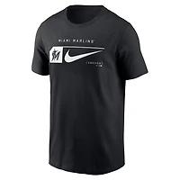 Nike Miami Marlins Fashion Graphic Swoosh T-Shirt