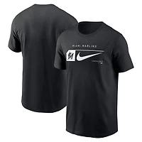 Nike Miami Marlins Fashion Graphic Swoosh T-Shirt