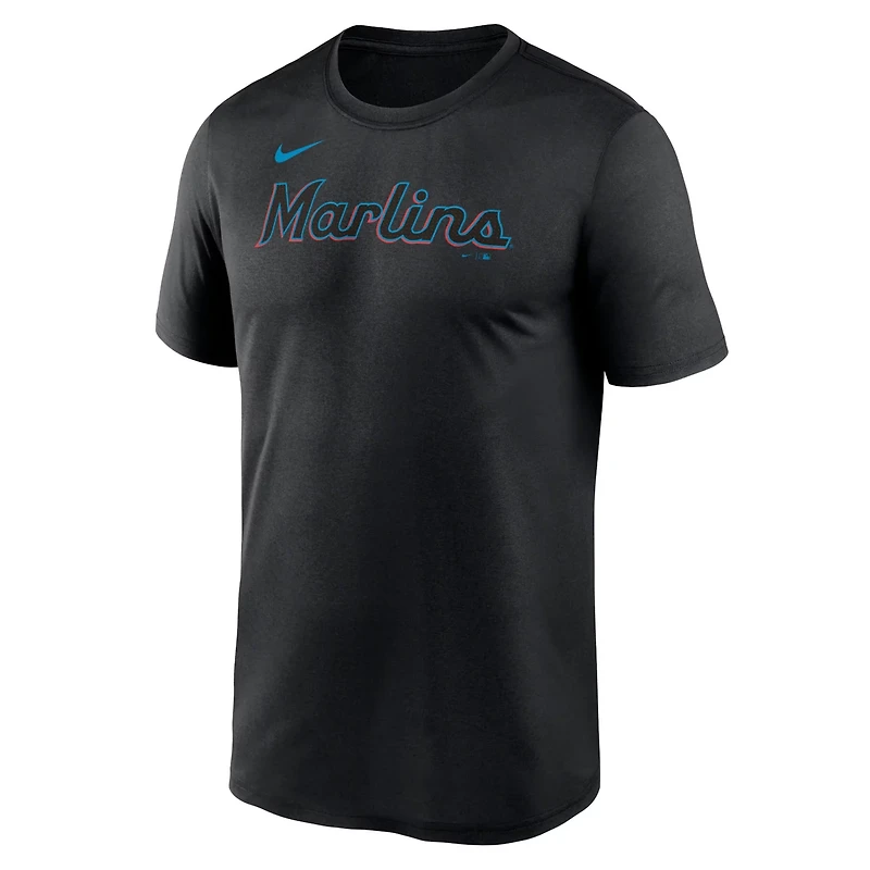 Nike Miami Marlins Legend Fuse Wordmark T-Shirt