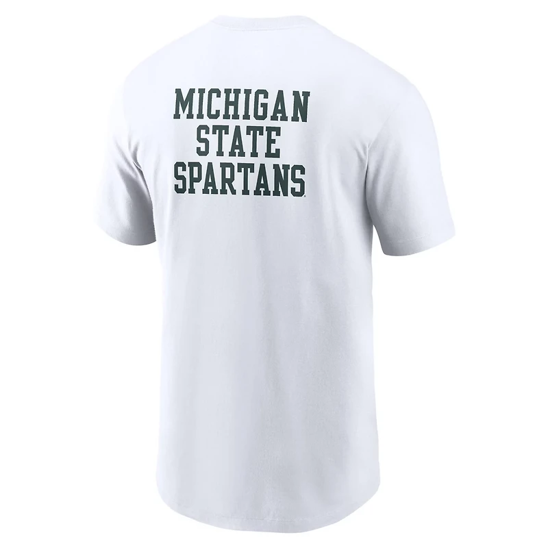 Nike Michigan State Spartans 2-Hit Stacked T-Shirt